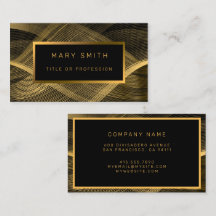 Elegante Oro de Lujo Oro Ola Negra