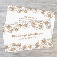 Elegante oro floral