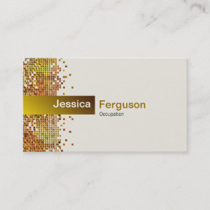 Tarjeta De Visita Elegante oro secuencial