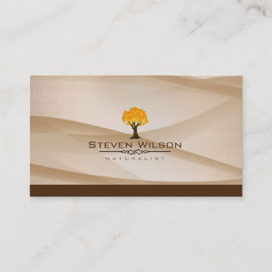Tarjeta De Visita Elegante Paisaje de Green Nature Linden Garden