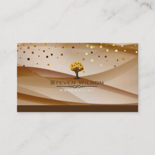 Tarjeta De Visita Elegante Paisaje de Green Nature Linden Garden