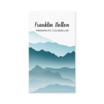 Elegante paisaje montañoso azul