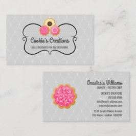 Tarjeta De Visita Elegante Panadería de Galletas