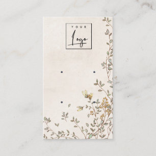 Tarjeta De Visita Elegante Pantalla De Ajetreo Con Logotipo De Vino 
