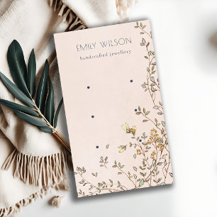Tarjeta De Visita Elegante pantalla de anclaje Dusky Floral Rubor St
