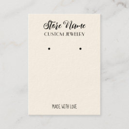 Tarjeta De Visita Elegante pantalla de auriculares de joyas