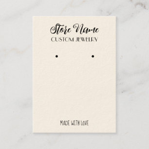 Tarjeta De Visita Elegante pantalla de auriculares de joyas