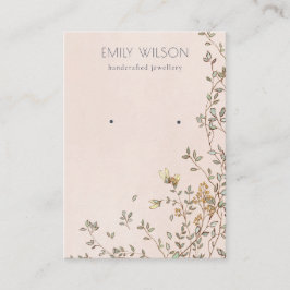 Tarjeta De Visita Elegante pantalla de auriculares Dusky Floral Rubo