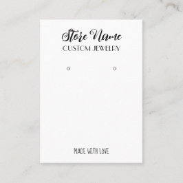 Tarjeta De Visita Elegante pantalla de auriculares hechos a mano