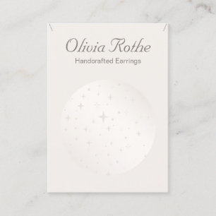 Tarjeta De Visita Elegante pantalla de collar de astrología de estre