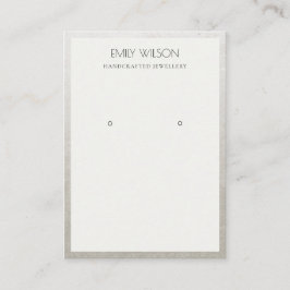 TARJETA DE VISITA ELEGANTE PANTALLA DE GANANCIAS DE RELIEVE METALIZA