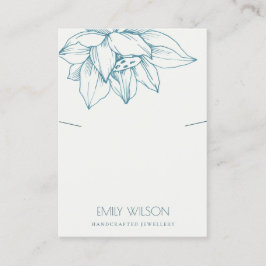 TARJETA DE VISITA ELEGANTE PANTALLA DE LOTE AZUL VERDE AZULADO SENCI