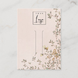 Tarjeta De Visita Elegante pantalla Dusky Floral Vine Rubor Clip de 