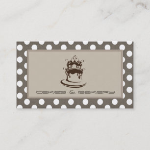 Tarjeta De Visita Elegante pastel de moda y puntos de polka vintage 