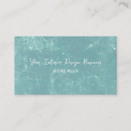 Tarjeta De Visita Elegante Pastel Vintage Textura Verde Verde azulad