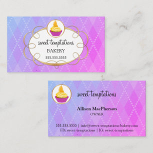 Tarjeta De Visita Elegante pastelería