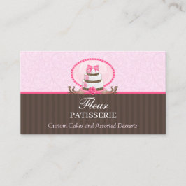 Tarjeta De Visita Elegante pastelería floral