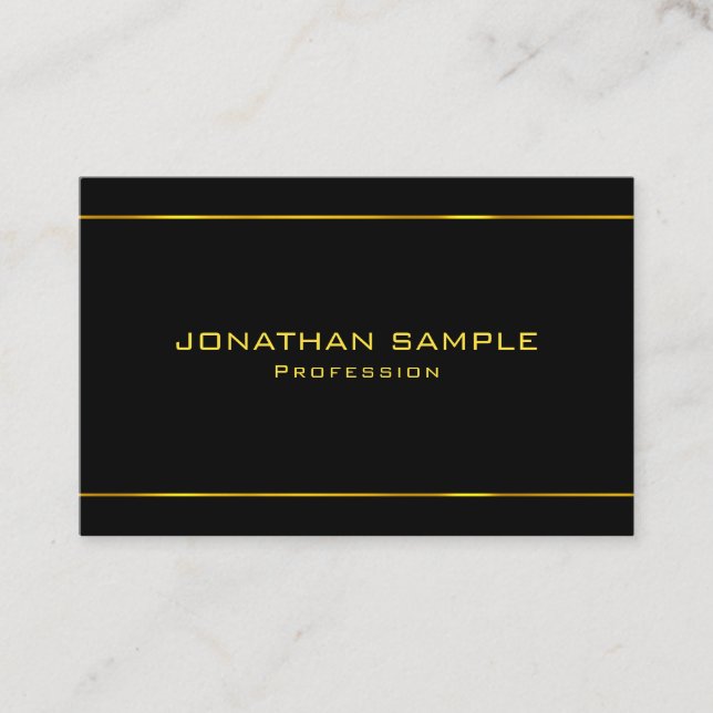 Tarjeta De Visita Elegante Personalizado De Plantilla Moderno De Col (Anverso)