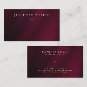 Tarjeta De Visita Elegante Personalizado de texto dorado plantilla l