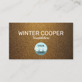 Tarjeta De Visita Elegante personalizado logo profesional de cobre d