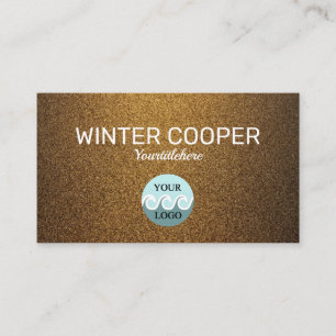 Tarjeta De Visita Elegante personalizado logo profesional de cobre d