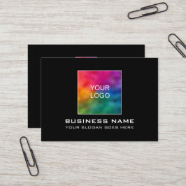 Tarjeta De Visita Elegante personalizado Moderno Añada Aquí El Logo 