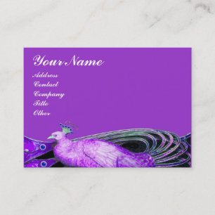 TARJETA DE VISITA ELEGANTE PICOR EN VIOLETA PURPLE, NEGRO
