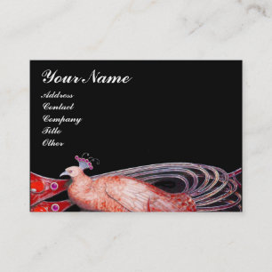 TARJETA DE VISITA ELEGANTE PIEL EN ROJO, NEGRO