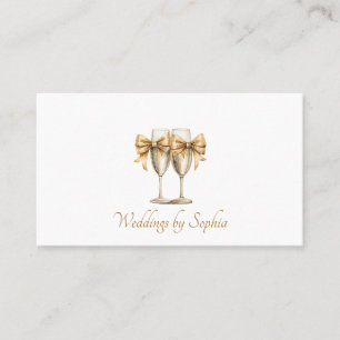 Tarjeta De Visita Elegante planificador de eventos Boda moderno