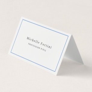 Tarjeta De Visita Elegante Plano Minimalista
