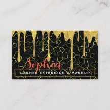 Elegante plantilla de Sepia Eyelash Golden Drip