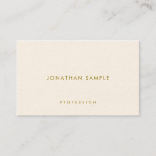 Tarjeta De Visita Elegante Plantilla Gold Textos Lujo Moderno Simple