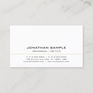 Tarjeta De Visita Elegante plantilla moderna profesional simple