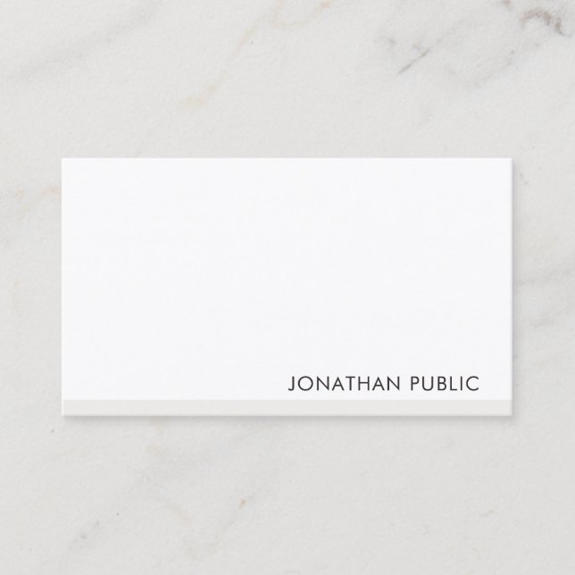 Tarjeta De Visita Elegante plantilla profesional Minimalista moderna (Anverso)