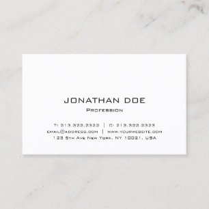 Tarjeta De Visita Elegante plantilla profesional moderna Minimalista