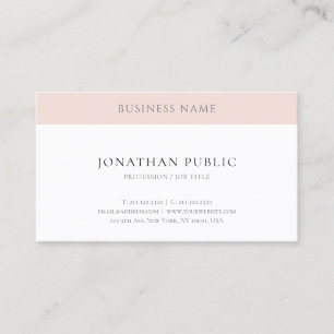 Tarjeta De Visita Elegante plantilla simple moderna profesional de m