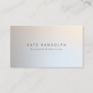 Tarjeta De Visita Elegante plata profesional minimalista moderna