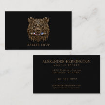 Elegante poste de barbero de Oso de Bronce de Barb