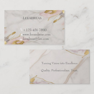 Tarjeta De Visita Elegante Profesional