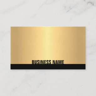 Tarjeta De Visita Elegante profesional Black Gold Moderno Creativo