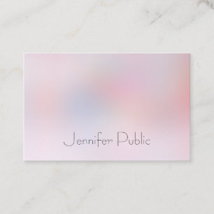 Tarjeta De Visita Elegante Profesional Colorido Simple Diseño Modern