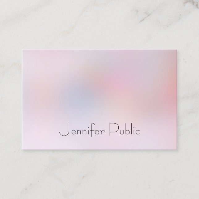 Tarjeta De Visita Elegante Profesional Colorido Simple Diseño Modern (Anverso)