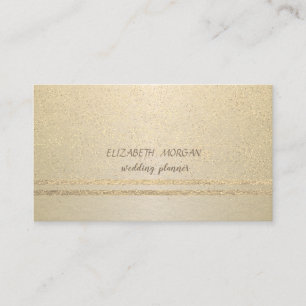 Tarjeta De Visita Elegante, Profesional, Confeti Dorado