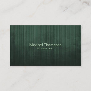 Tarjeta De Visita Elegante profesional de estilo moderno negro rúst