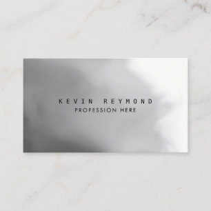 Tarjeta De Visita elegante profesional de gradiente gris