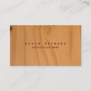Tarjeta De Visita elegante profesional de la textura de la madera fa