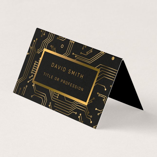 Tarjeta De Visita Elegante Profesional De Lujo (Anverso)