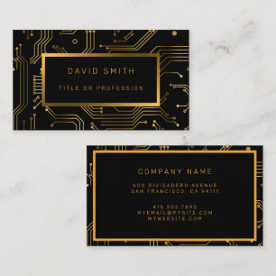 Tarjeta De Visita Elegante Profesional De Lujo