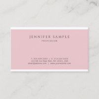 Elegante Profesional Diseño Moderno Rosa