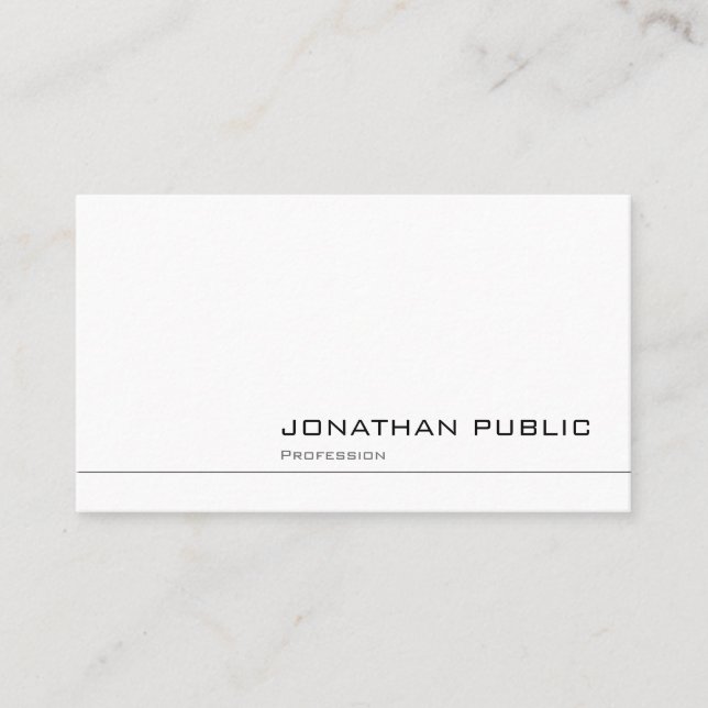 Tarjeta De Visita Elegante profesional Diseño sencillo Llanto Modern (Anverso)